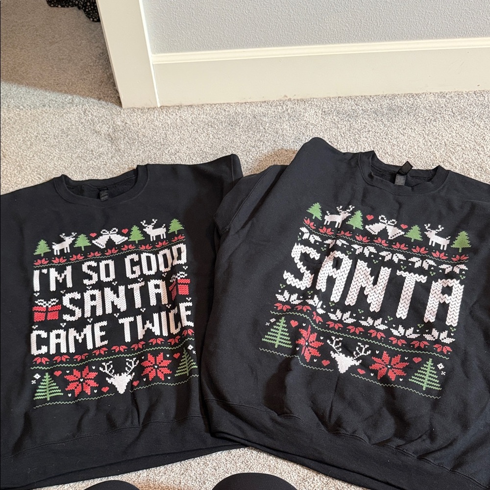 Dirty / funny couples Christmas sweaters!
